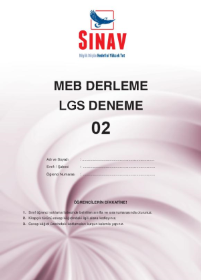 LGS - MEB DERLEME - DENEME SINAVI - 2
