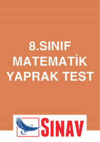 8. Sınıf Matematik Yaprak Test