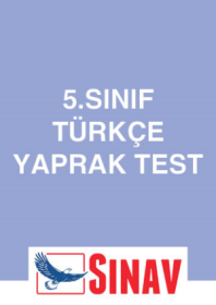 5.Sınıf Türkçe Yaprak Test