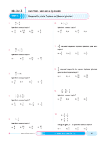 7. Sınıf - Matematik Soru Modülü - 2 - 2022