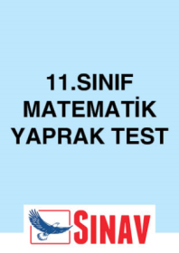 11.Sınıf Matematik Yaprak Test