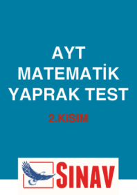 AYT MATEMATİK YAPRAK TEST - 41-64 - 2021