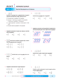 6. Sınıf - Matematik Soru Modulü - 3- 2022