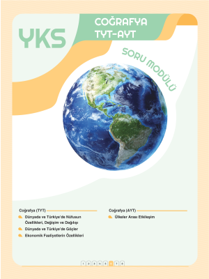 YKS Coğrafya - TYT AYT - Soru Modülü 6 - 2023-2024