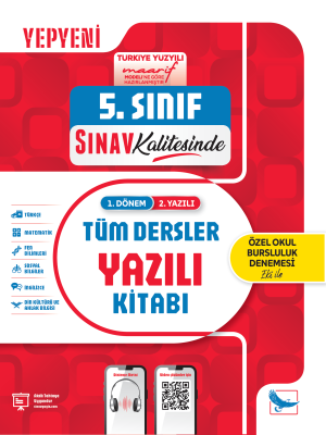 5.SINIF TÜM DERSLER YAZILI KİTABI - SINAV KALİTESİNDE - 2024-25
