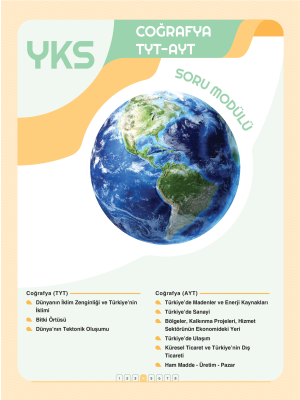 YKS Coğrafya - TYT - Soru Modülü 4 - 2023-2024