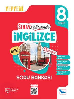 8. Sınıf İngilizce Sınav Kalitesinde Soru Bankası - 2023-2024