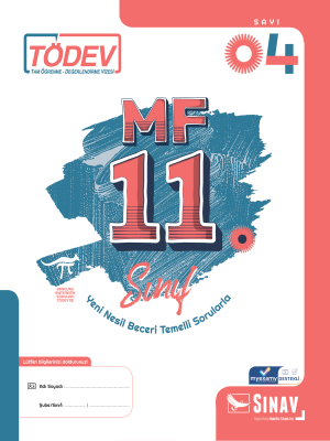 11.Sınıf  MF - Tödev Sayı 4 - 2023-2024